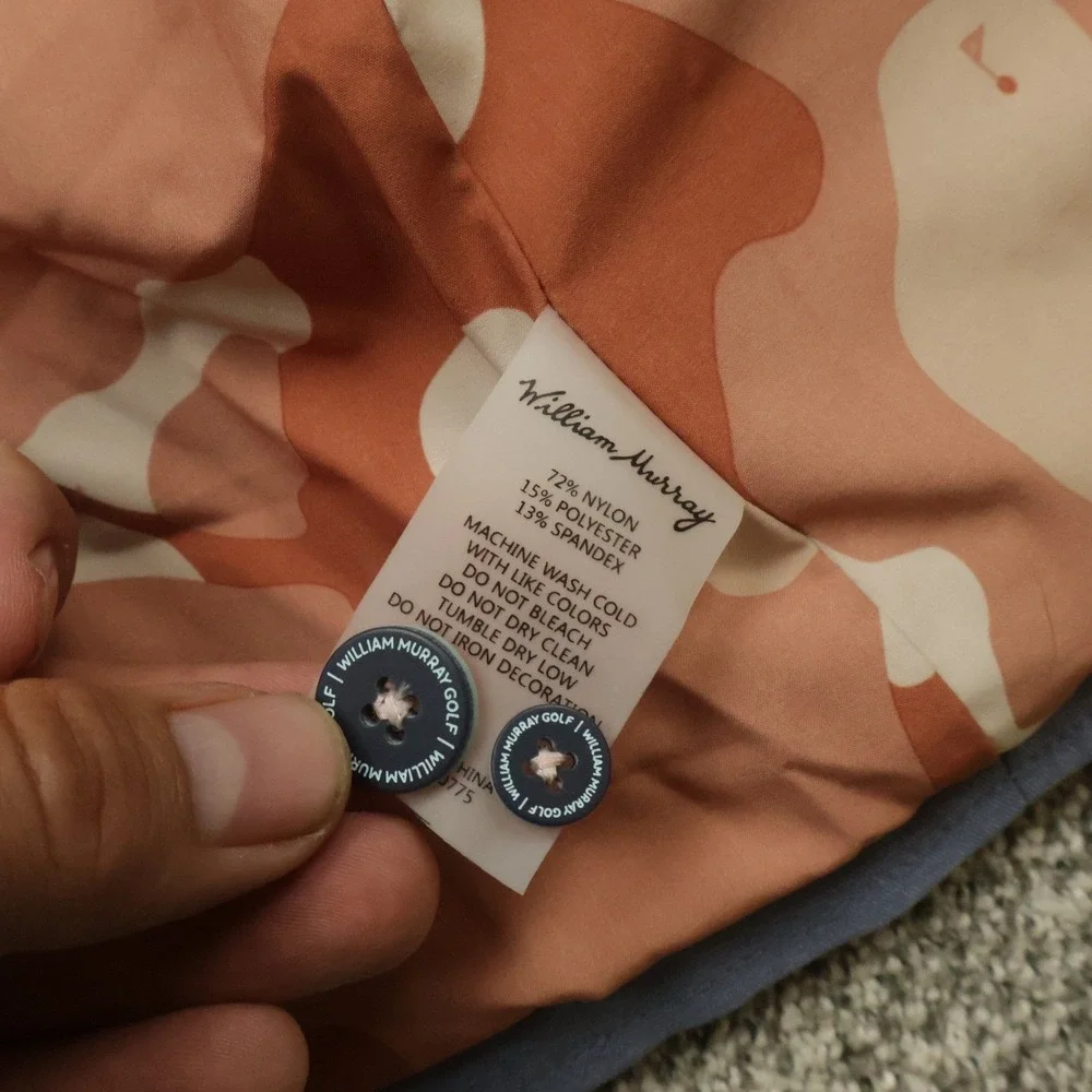 William Murray Golf Blazer Jacket L Performance MAM 25th Anniversary Blue Camo